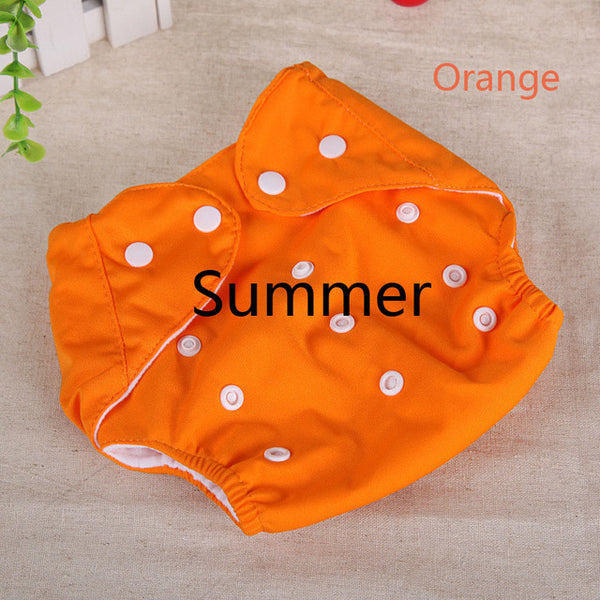 [QianQuHui] 0-3 Years Old Baby Reusable Nappies 7 Colors  Adjustable Washable Breathable Cloth Diapers Cover Training Shorts