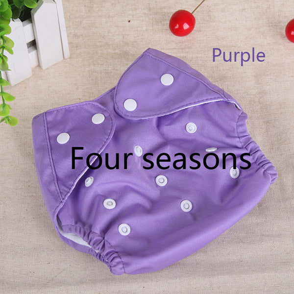 [QianQuHui] 0-3 Years Old Baby Reusable Nappies 7 Colors  Adjustable Washable Breathable Cloth Diapers Cover Training Shorts