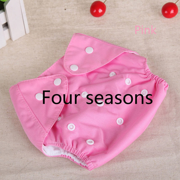 [QianQuHui] 0-3 Years Old Baby Reusable Nappies 7 Colors  Adjustable Washable Breathable Cloth Diapers Cover Training Shorts