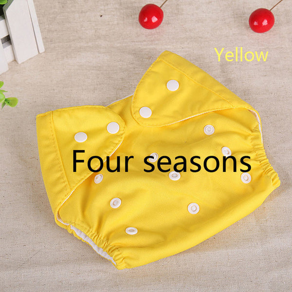 [QianQuHui] 0-3 Years Old Baby Reusable Nappies 7 Colors  Adjustable Washable Breathable Cloth Diapers Cover Training Shorts