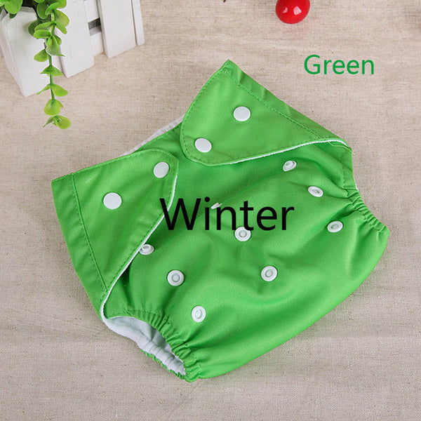 [QianQuHui] 0-3 Years Old Baby Reusable Nappies 7 Colors  Adjustable Washable Breathable Cloth Diapers Cover Training Shorts