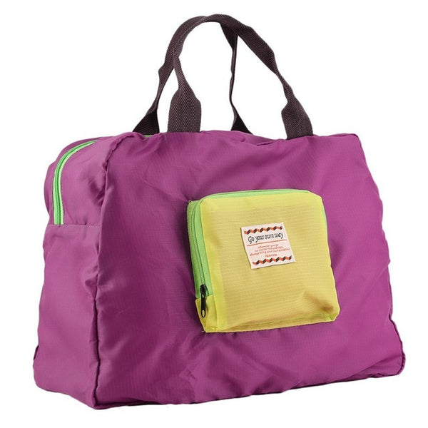 Multifunctional Folding Travel Bags Waterproof Shopping Reusable Pouch Tote Handbag Large Capacity Portable Luggage Bag