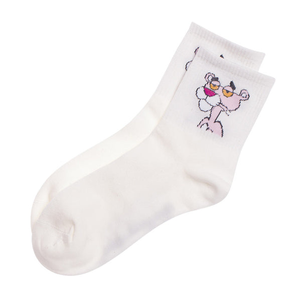 35-39 Chausettes Femme Ulzzang Tiger Cartoon Character Women Funny Socks Cute socks