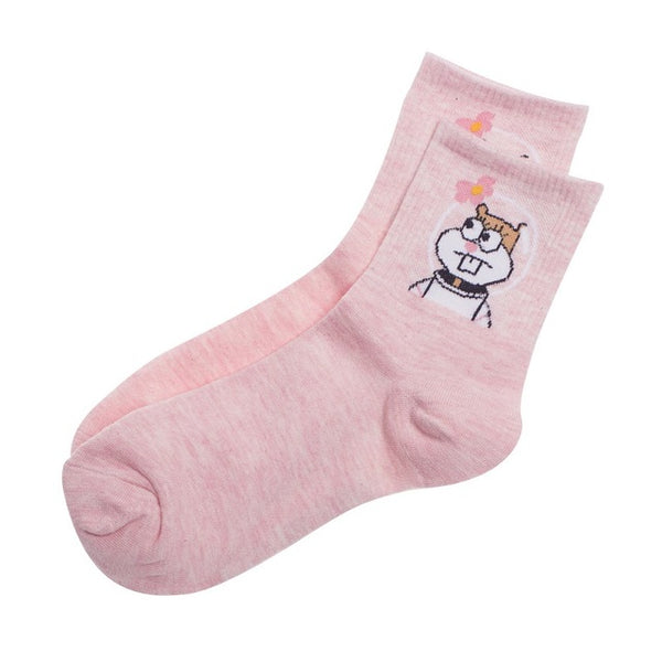 35-39 Chausettes Femme Ulzzang Tiger Cartoon Character Women Funny Socks Cute socks