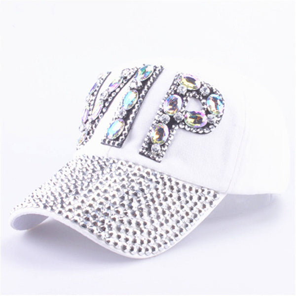 [YARBUU]CAP Wholesale 2017 Hat Rhinestone Print Denim hat Rivet Sun-Shading VIP Baseball Summer Women's Cap Jean Caps hip hop