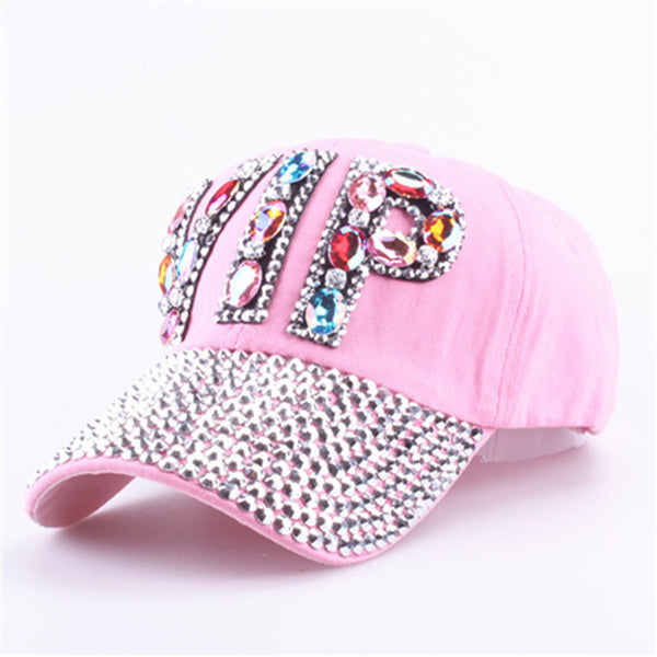 [YARBUU]CAP Wholesale 2017 Hat Rhinestone Print Denim hat Rivet Sun-Shading VIP Baseball Summer Women's Cap Jean Caps hip hop