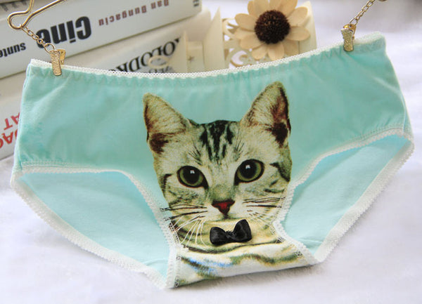 Hot Selling Cotton Panties Women's Underwear Briefs 3D Printing Panty Cat Panties Sexy Girls Lingerie Intimates Women calcinha