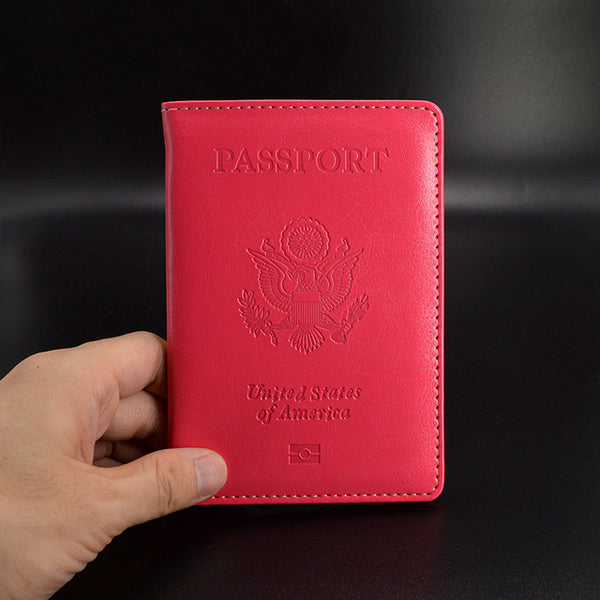 Cute Soft PU leather USA Passport Cover Pink Women Passport Case American Covers for Passports Girls America Passport Holder