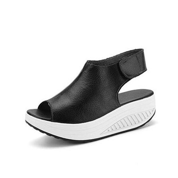Rumbidzo 2017 Summer Women Sandals Peep Toe Swing Shoes Ladies Platform Wedges Sandals Woman Sandalias Zapatos size35- 43