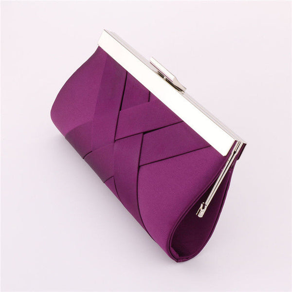 Women Day Clutch Ladies Purse Chain Handbags Women Evening Bag Purple Bride Wedding Party Hand Bags Clutches bolsas mujer XA187C