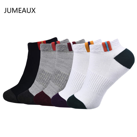 JUMEAUX EU 35-45 High Quality Men Socks Cotton Bamboo Fiber Classic Breathable Mesh Mountain Socks Men 2017 Hot 4-5 Pairs/Set