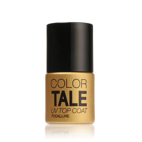 UV Top Coat + UV Base Coat Foundation for UV Gel Polish Top it off 30 day long lasting FOCALLURE Color Tale 12ml