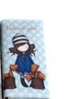 M073 Cartoon Cute Little Girl Pattern Women Long Wallet Fresh Personality Girl Stand Hold The Rabbit Book Students Wallet