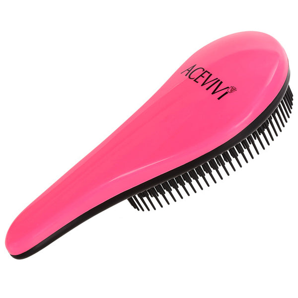 ACEVIVI 2017 Fashion Magic Detangling Handle Shower Anti-Static Hair Brush Comb Salon Styling Tamer Tool Black /Rose Red Women