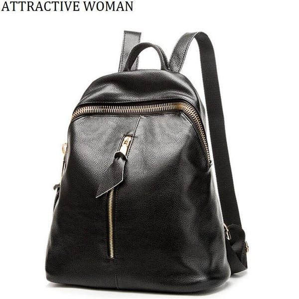 Sales Promotion!2017 New Travel Backpack Female Bags Korean Women Backpack Leisure Student Schoolbag Soft PU Leather Women Bag