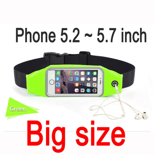 Sports Case Pouch For iPhone 6 7 Plus Xiaomi Redmi 4 Pro 4X 4A Note 4 4X Mi5 Mi6 Samsung Universal Waist Phone Bag Waterproof