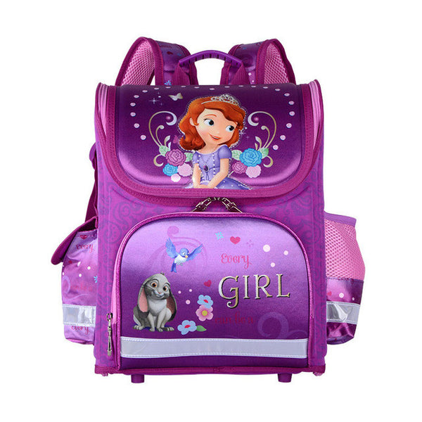 2017 Girls School Bags Backpacks Children Orthopedic Waterproof Backpack Girl's Sofia Book bag Kids Satchel Knapsack Mochila