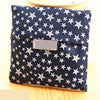 Unisex  Star Dots Stripe Reusable Portable folding bag Waterproof Reusable Eco Shopping Travel Shoulder Bag Pouch Tote Handbag