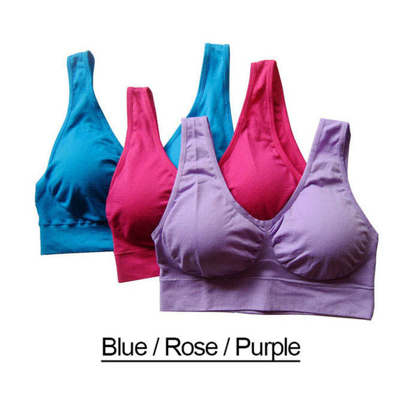 3pcs/set Hot Genie Leisure Bra  Removable Pad Double  Layer Ahh Body Shaper Push Up Vest No box