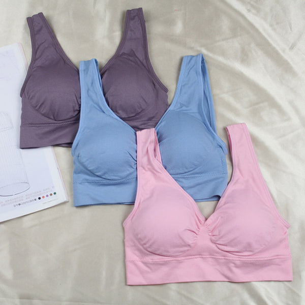 3pcs/set Hot Genie Leisure Bra  Removable Pad Double  Layer Ahh Body Shaper Push Up Vest No box