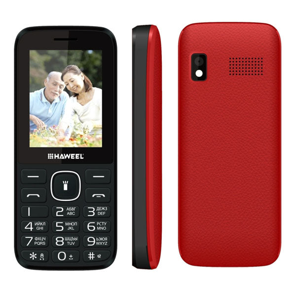 Russian English Keyboard Haweel X1 Cell Phone Elder Phone 2.4 inch Dual SIM Super Big Speaker Support FM TF Torch MP3 1500mAh