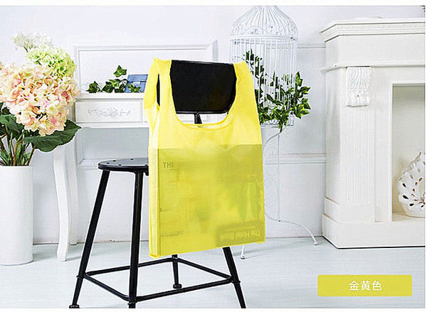 Square Pocket Shopping Bag Candy 12 colors Available Eco-friendly Reusable Folding  Polyester Reusable Folding Shopping Bag