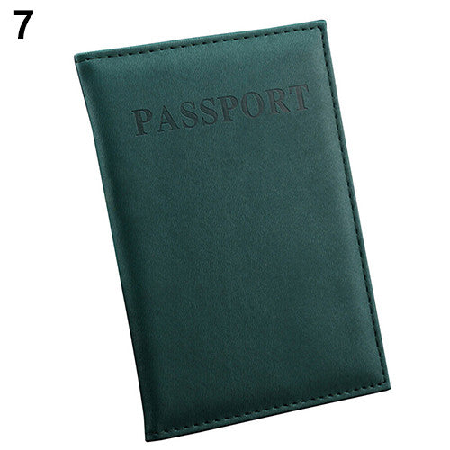 Travel Passport ID Card Cover Holder Case Faux Leather Protector Skin Organizer 922D