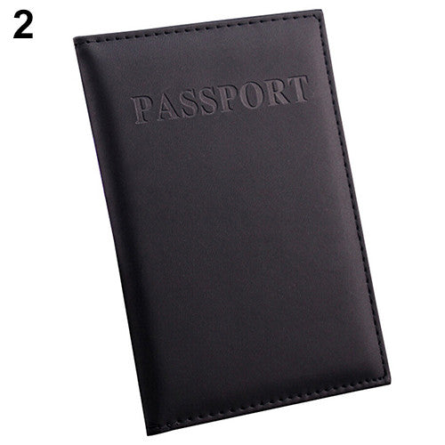 Travel Passport ID Card Cover Holder Case Faux Leather Protector Skin Organizer 922D