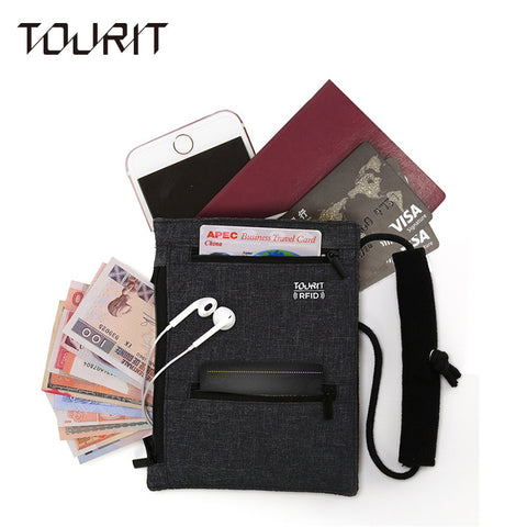 TOURIT  Travel Passport Holder RFID Blocking Small Size For Catching Designer Brand