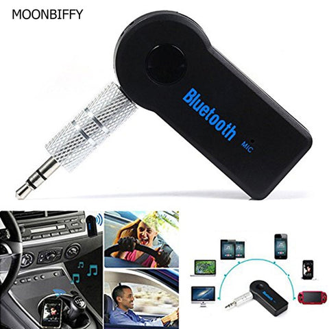 MOONBIFFY 3.5MM Jack Bluetooth AUX Audio Music Receiver Car Kit Wireless Speaker Headphone Adapter Hands Free For Xiaomi iPhone