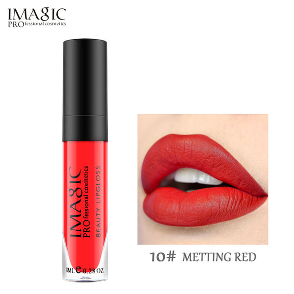 IMAGIC Makeup Liquid Lipstick Hot Sexy Colors Lip Paint Matte Lipstick Waterproof Strawberry Long Lasting Gloss  Lip Gloss