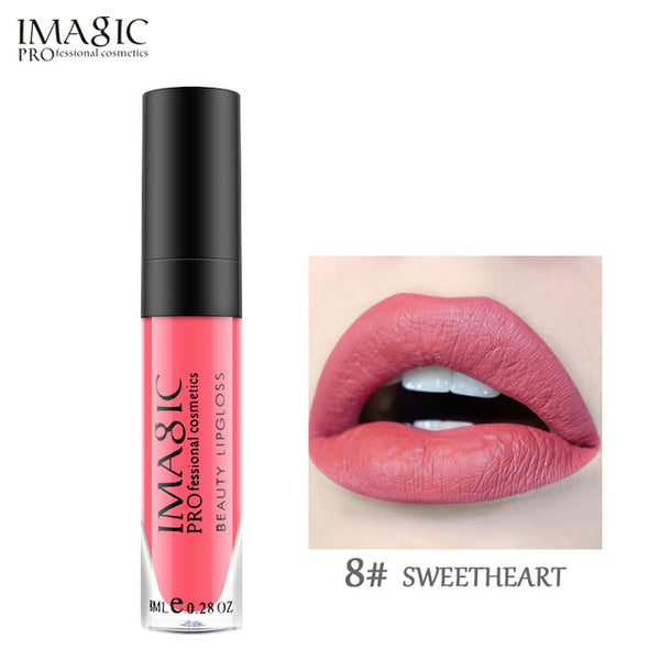 IMAGIC Makeup Liquid Lipstick Hot Sexy Colors Lip Paint Matte Lipstick Waterproof Strawberry Long Lasting Gloss  Lip Gloss