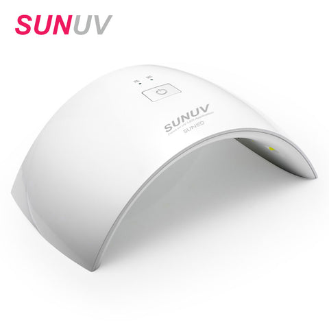 SUNUV SUN9c 24W Nail Lamp Nail Dryer for gel nail machine curing hard gel polish best for personal home manicure