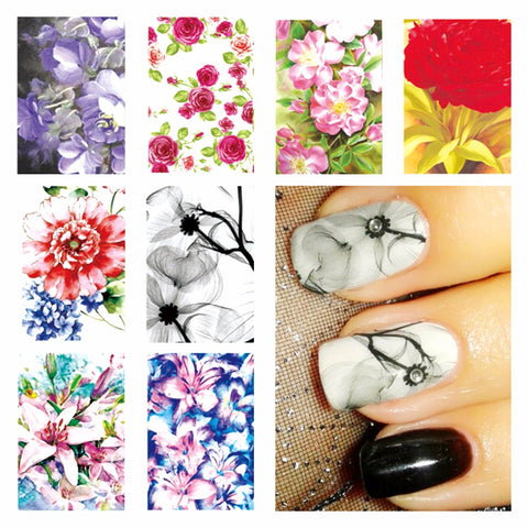 FWC New Fashion Chic Pattern DIY Water Transfer Nail Art Stickers Decals Wraps Salon Beauty Manicure Styling Tool