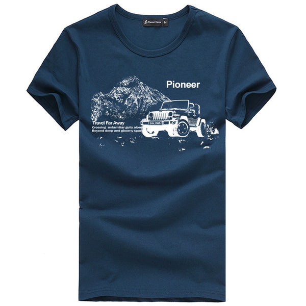 Pioneer Camp 2017 new fashion summer short men t shirt brand clothing cotton comfortable male t-shirt tshirt men clothing 522056