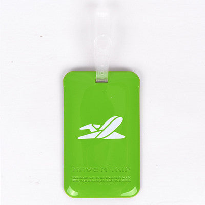 New travel accessories Suitcase Luggage Tags Checked Information Card Luggage Label Soft Plastic PVC Identifier Bag Tag