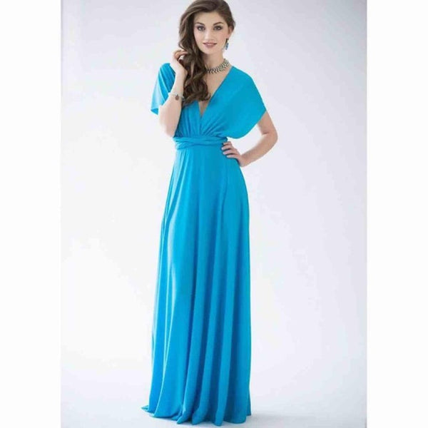 2017 New Sexy Boho Maxi Club Women Dress Bandage Sleeveless Long Dress Party Multiway Bridesmaids Convertible Robe