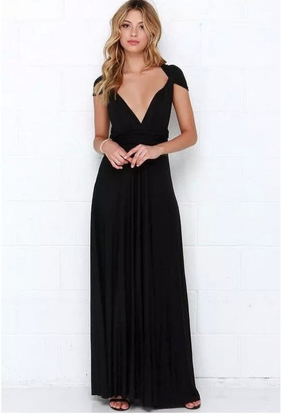 2017 New Sexy Boho Maxi Club Women Dress Bandage Sleeveless Long Dress Party Multiway Bridesmaids Convertible Robe