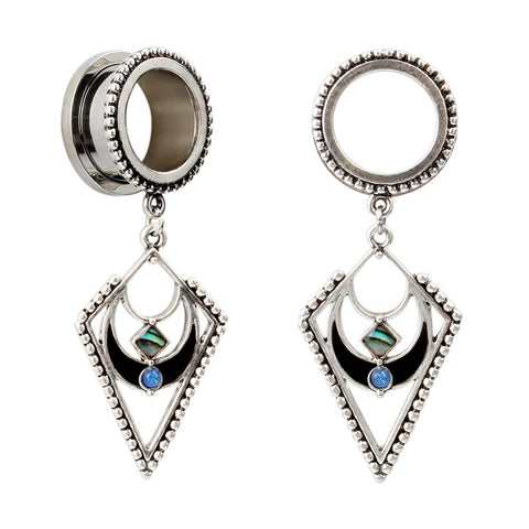 2016 new helix dangle ear plugs piercing body jewelry stainless steel ear gauges free shipping tunnels stretchers