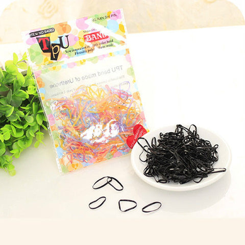 Two Types TPU Braids Plaits Ponytail Holder Silicone Elastic Hair Bands Rubber Bands Ties for Women Headwear Hair Accessories