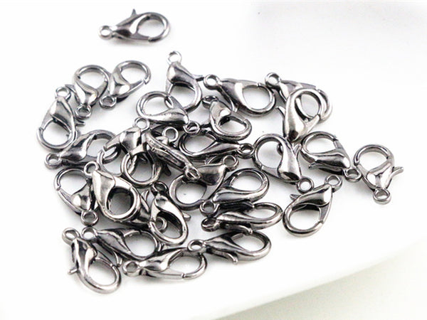 12*6mm 150pcs/lot  8 Colors Plated Fashion Jewelry Findings,Alloy Lobster Clasp Hooks for Necklace&Bracelet Chain DIY