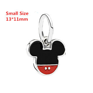 Popular Exquisite DIY European Beads Cartoon Mickey Minnie Beads Charms Fit Original Bracelet Big Hole 30 Styles Wholesale Price