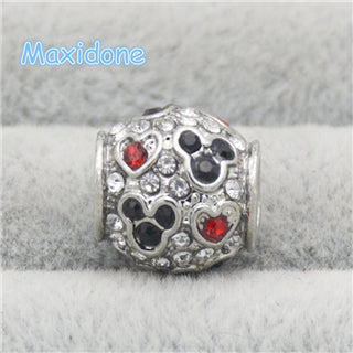 Popular Exquisite DIY European Beads Cartoon Mickey Minnie Beads Charms Fit Original Bracelet Big Hole 30 Styles Wholesale Price