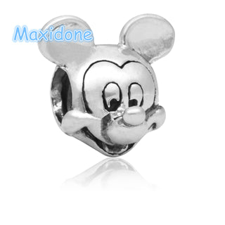 Popular Exquisite DIY European Beads Cartoon Mickey Minnie Beads Charms Fit Original Bracelet Big Hole 30 Styles Wholesale Price