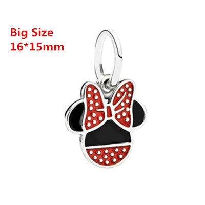 Popular Exquisite DIY European Beads Cartoon Mickey Minnie Beads Charms Fit Original Bracelet Big Hole 30 Styles Wholesale Price