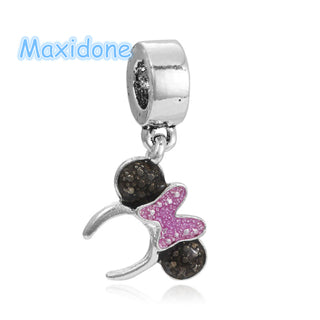 Popular Exquisite DIY European Beads Cartoon Mickey Minnie Beads Charms Fit Original Bracelet Big Hole 30 Styles Wholesale Price