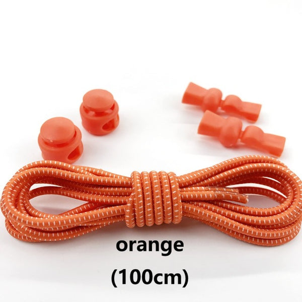 Stretching Lock lace 23 colors a pair Of Locking Shoe Laces Elastic Sneaker Shoelaces Shoestrings Running/Jogging/Triathlon