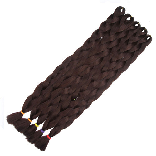 FALEMEI braiding hair 82inch 100cm fold Longth kanekalon jumbo braid hair extension 165g/pack  synthetic crochet hair for dolls