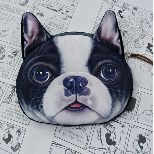 New Cute Cat Face Printed Zipper Coin Purses For Kids Cartoon Wallet Bag Coin Pouch Children Purse Holder Women Coin Wallets