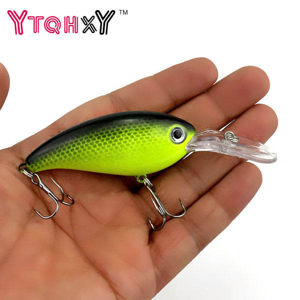 1pcs 14g 10cm Crankbait Fishing Wobblers Hard bait Bass Spinner Fishing Lures 17 Colors Pesca fishing tackle YE-195